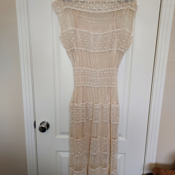 callahan crochet dress Callahan | Dresses | Callahan Crochet Maxi Cream Dress